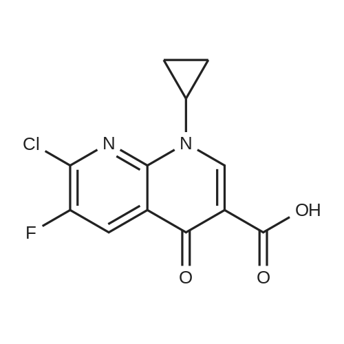 100361-18-0|7-Chloro-1-cyclopropyl-6-fluoro-1,4-dihydro-4-oxo-1,8-naphthyridine-3-carboxylic Acid