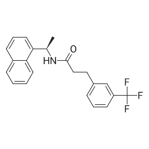 (R)-N-(1-(Naphthalen-1-yl)ethyl)-3-(3-(trifluoromethyl)phenyl)propanamide