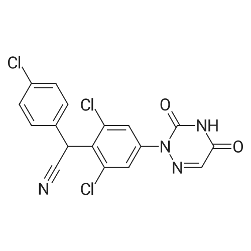 2-(4-Chlorophenyl)-2-(2,6-dichloro-4-(3,5-dioxo-4,5-dihydro-1,2,4-triazin-2(3H)-yl)phenyl)acetonitri