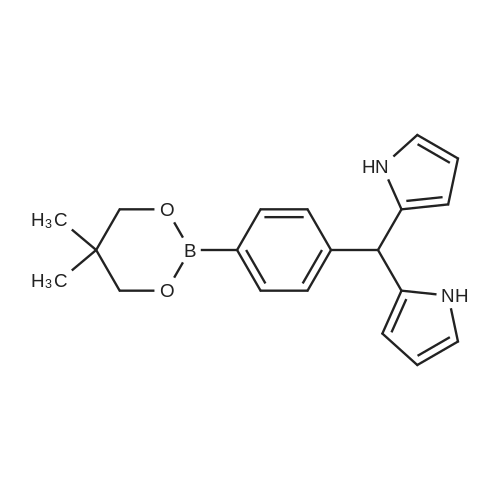 1025707-99-6 5-(4-(5,5-Dimethyl-1,3,2-dioxaborinane)phenyl) dipyrromethane