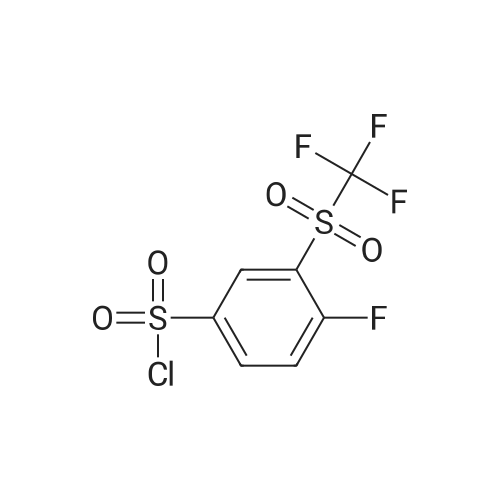4-Fluoro-3-((trifluoromethyl)sulfonyl)benzene-1-sulfonyl chloride
