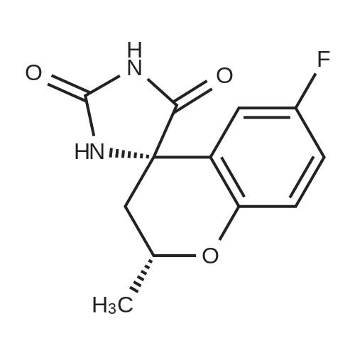 102916-95-0 (2R,4S)-6-Fluoro-2-methylspiro[chroman-4,4'-imidazolidine]-2',5'-dione