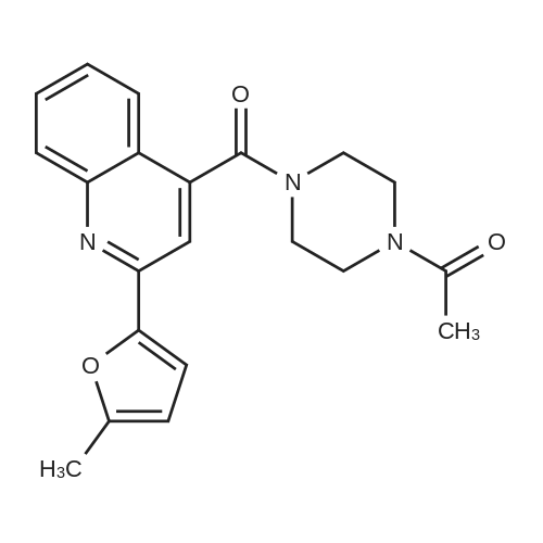 1-(4-(2-(5-Methylfuran-2-yl)quinoline-4-carbonyl)piperazin-1-yl)ethan-1-one