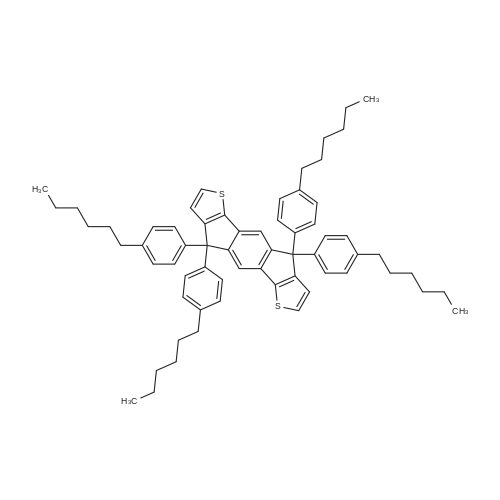 1049034-67-4 4,4,9,9-Tetrakis(4-hexylphenyl)-4,9-dihydro-s-indaceno[1,2-b:5,6-b']dithiophene
