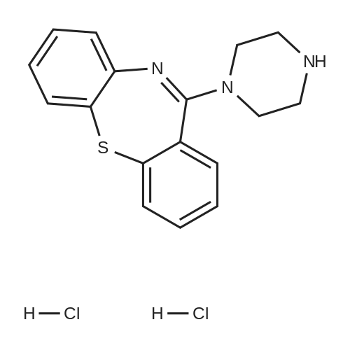 11-(1-Piperazinyl)-dibenzo[b,f][1,4]thiazepine dihydrochloride