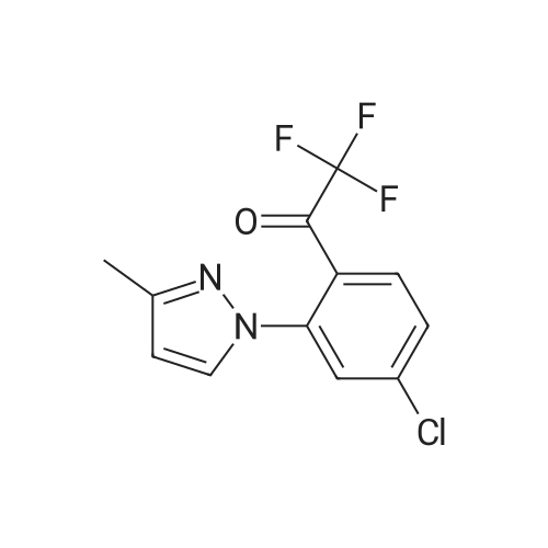 1125828-30-9|1-(4-Chloro-2-(3-methyl-1H-pyrazol-1-yl)phenyl)-2,2,2-trifluoroethanone