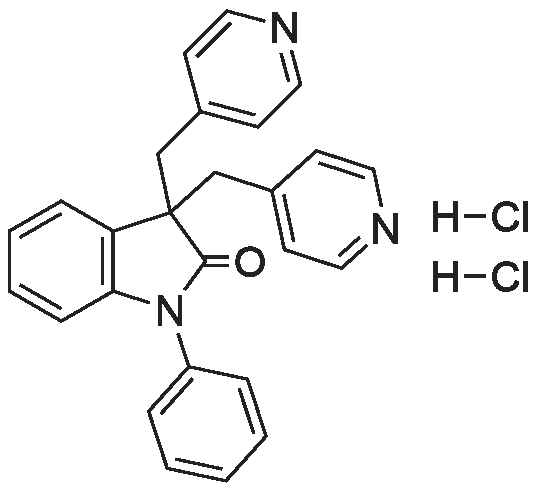 1-Phenyl-3,3-bis(pyridin-4-ylmethyl)indolin-2-one dihydrochloride