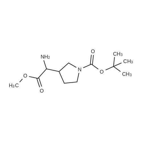 tert-Butyl 3-(1-amino-2-methoxy-2-oxoethyl)pyrrolidine-1-carboxylate