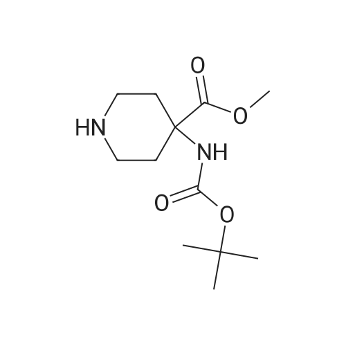 Methyl 4-((tert-butoxycarbonyl)amino)piperidine-4-carboxylate