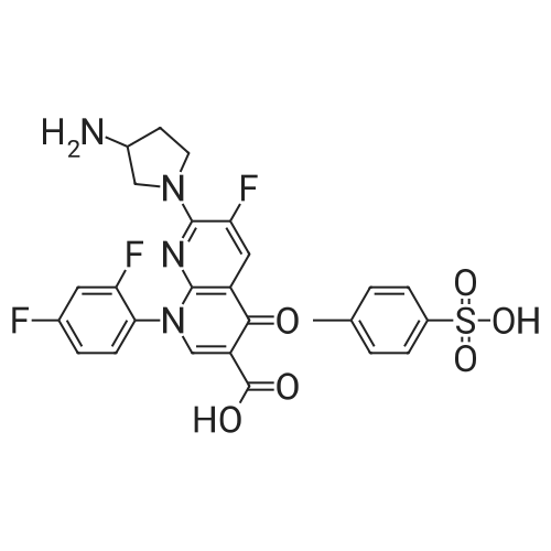 7-(3-Aminopyrrolidin-1-yl)-1-(2,4-difluorophenyl)-6-fluoro-4-oxo-1,4-dihydro-1,8-naphthyridine-3-car