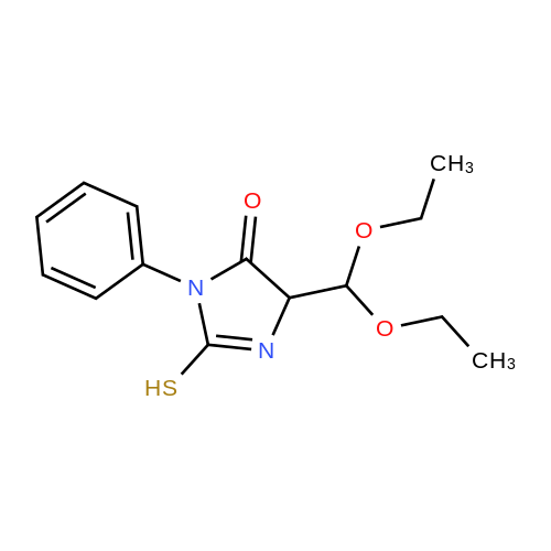 1171634-02-8  4-(Diethoxymethyl)-2-mercapto-1-phenyl-1H-imidazol-5(4H)-one