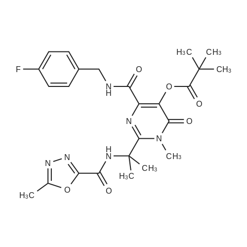 1172131-66-6|4-((4-Fluorobenzyl)carbamoyl)-1-methyl-2-(2-(5-methyl-1,3,4-oxadiazole-2-carboxamido)pr