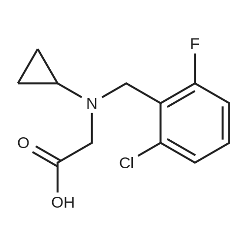 1179665-66-7 2-((2-Chloro-6-fluorobenzyl)(cyclopropyl)amino)acetic acid