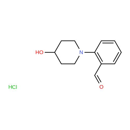 2-(4-Hydroxypiperidin-1-yl)benzaldehyde hydrochloride