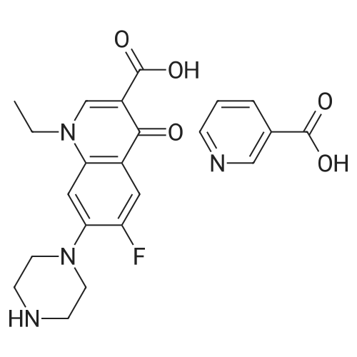 1-Ethyl-6-fluoro-4-oxo-7-(piperazin-1-yl)-1,4-dihydroquinoline-3-carboxylic acid nicotinic acid salt