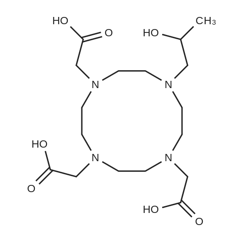 2,2',2''-(10-(2-Hydroxypropyl)-1,4,7,10-tetraazacyclododecane-1,4,7-triyl)triacetic acid