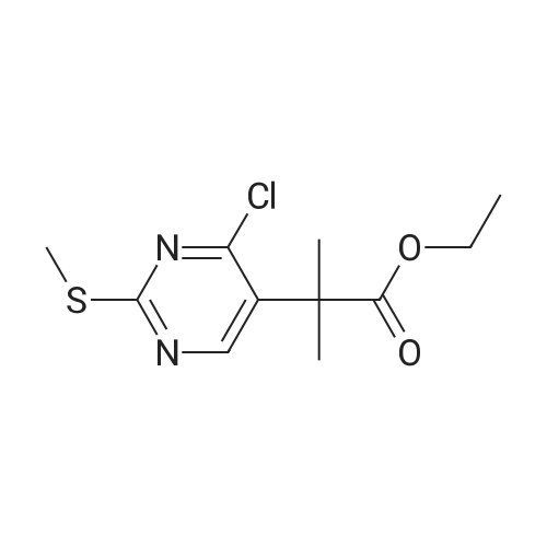 Ethyl 2-(4-chloro-2-(methylthio)pyrimidin-5-yl)-2-methylpropanoate