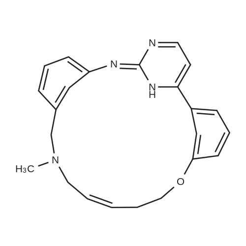 (8E)-6-Methyl-21,22-dihydro-12-oxa-3,6-diaza-2(6,2)-pyrimidina-1,4(1,3)-dibenzenacyclododecaphan-8-e