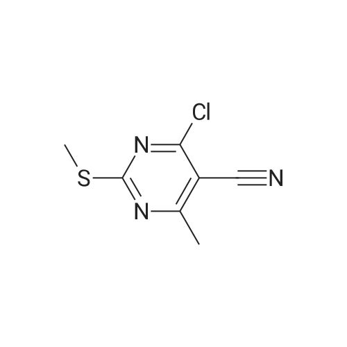 4-Chloro-6-methyl-2-(methylthio)pyrimidine-5-carbonitrile
