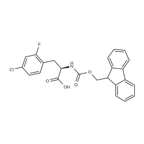 (R)-2-((((9H-Fluoren-9-yl)methoxy)carbonyl)amino)-3-(4-chloro-2-fluorophenyl)propanoic acid