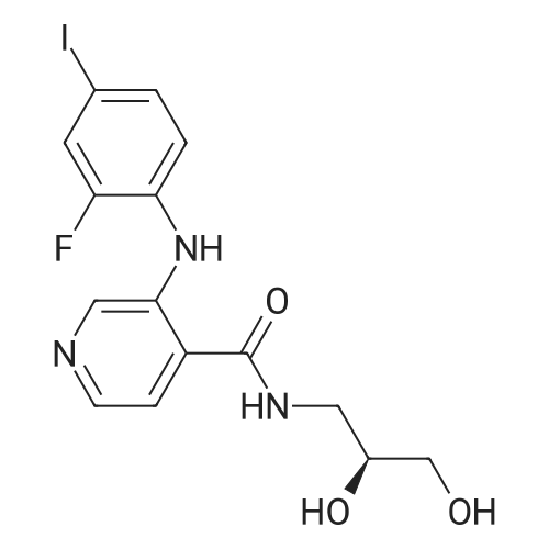 (S)-N-(2,3-Dihydroxypropyl)-3-((2-fluoro-4-iodophenyl)amino)isonicotinamide