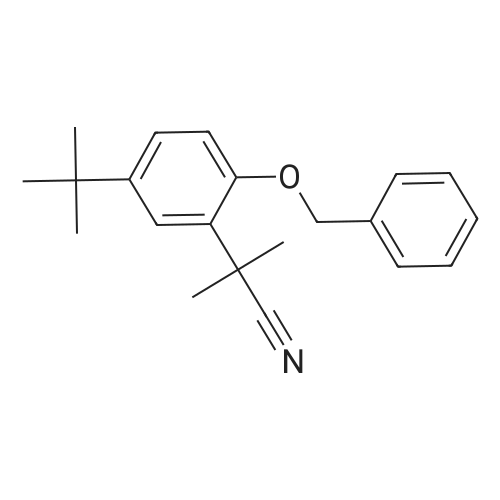 2-(2-(Benzyloxy)-5-(tert-butyl)phenyl)-2-methylpropanenitrile