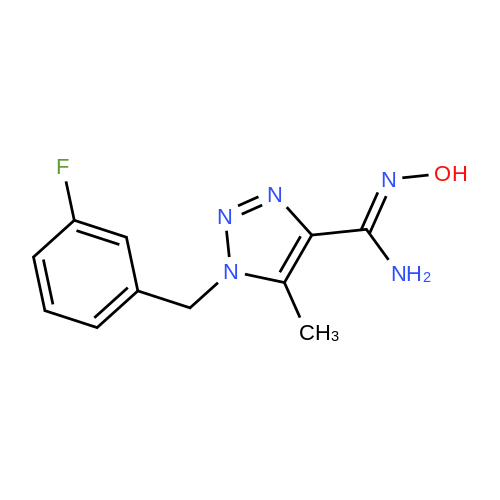 1255790-91-0  1-(3-Fluorobenzyl)-N'-hydroxy-5-methyl-1H-1,2,3-triazole-4-carboximidamide
