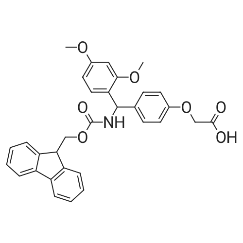 2-(4-(((((9H-Fluoren-9-yl)methoxy)carbonyl)amino)(2,4-dimethoxyphenyl)methyl)phenoxy)acetic acid