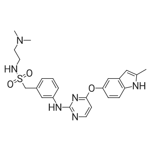 N-(2-(Dimethylamino)ethyl)-1-(3-((4-((2-methyl-1H-indol-5-yl)oxy)pyrimidin-2-yl)amino)phenyl)methane