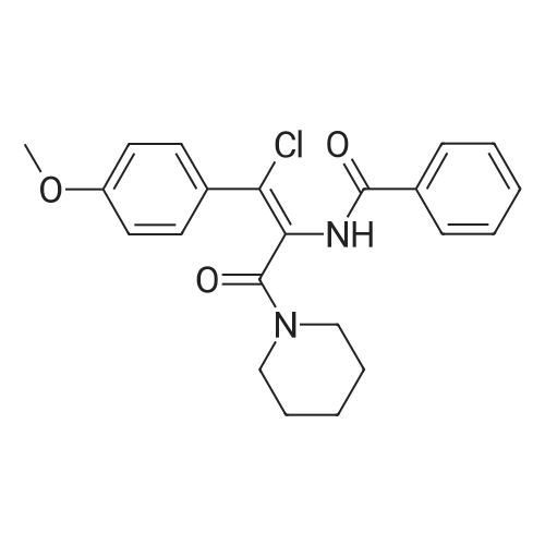 (Z)-N-(1-Chloro-1-(4-methoxyphenyl)-3-oxo-3-(piperidin-1-yl)prop-1-en-2-yl)benzamide