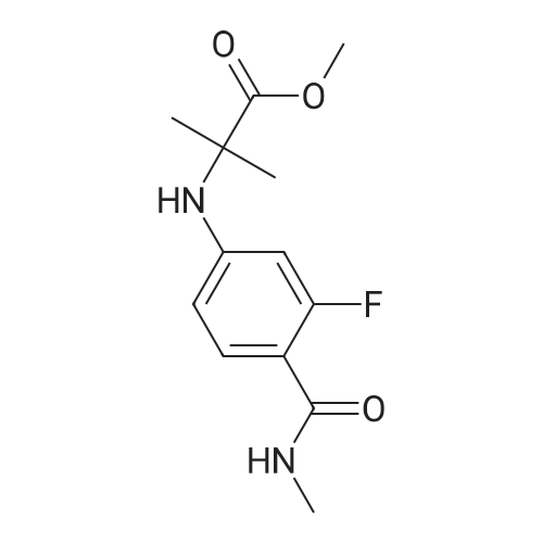 Methyl 2-((3-fluoro-4-(methylcarbamoyl)phenyl)amino)-2-methylpropanoate