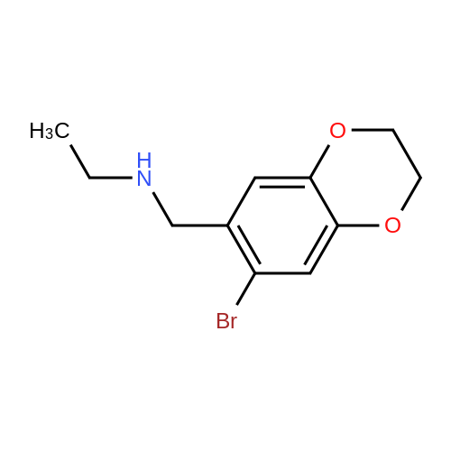 1340088-20-1  N-((7-Bromo-2,3-dihydrobenzo[b][1,4]dioxin-6-yl)methyl)ethanamine
