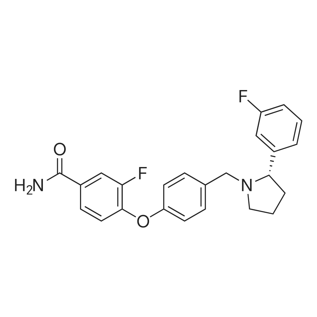 (S)-3-Fluoro-4-(4-((2-(3-fluorophenyl)pyrrolidin-1-yl)methyl)phenoxy)benzamide