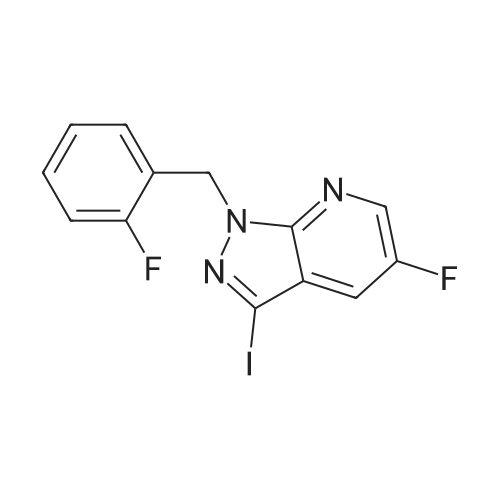 1350653-24-5|5-Fluoro-1-(2-fluorobenzyl)-3-iodo-1H-pyrazolo[3,4-b]pyridine