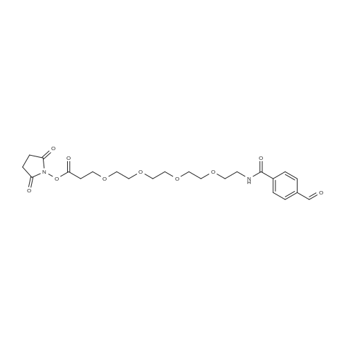 2,5-dioxopyrrolidin-1-yl 1-[(4-formylphenyl)formamido]-3,6,9,12-tetraoxapentadecan-15-oate