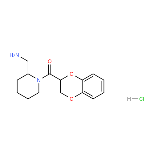 1353985-86-0  (2-(Aminomethyl)piperidin-1-yl)(2,3-dihydrobenzo[b][1,4]dioxin-2-yl)methanone hydrochl