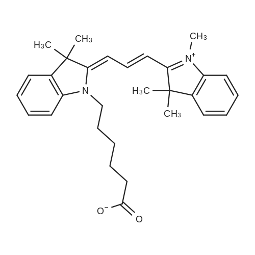 6-(3,3-Dimethyl-2-(3-(1,3,3-trimethyl-3H-indol-1-ium-2-yl)allylidene)indolin-1-yl)hexanoate