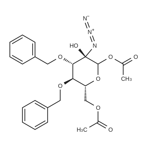 2-Azido-1,6-di-O-acetyl-3,4-di-O-benzyl-D-glucopyranoside