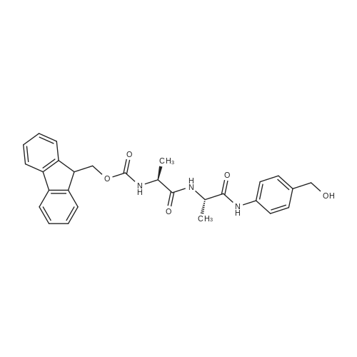 (9H-Fluoren-9-yl)methyl ((S)-1-(((S)-1-((4-(hydroxymethyl)phenyl)amino)-1-oxopropan-2-yl)amino)-1-ox