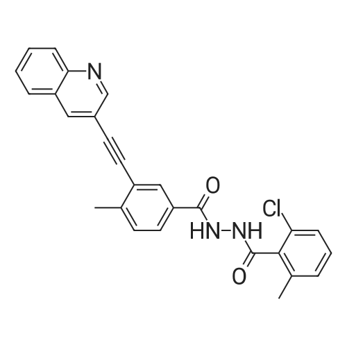 2-Chloro-6-methyl-N'-(4-methyl-3-(quinolin-3-ylethynyl)benzoyl)benzohydrazide