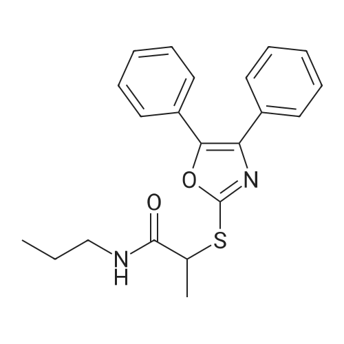 2-((4,5-Diphenyloxazol-2-yl)thio)-N-propylpropanamide