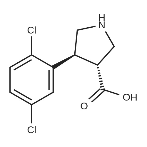 (3R,4S)-rel-4-(2,5-Dichlorophenyl)pyrrolidine-3-carboxylic acid