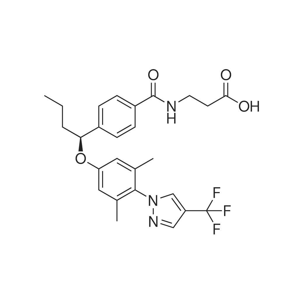 (S)-3-(4-(1-(3,5-Dimethyl-4-(4-(trifluoromethyl)-1H-pyrazol-1-yl)phenoxy)butyl)benzamido)propanoic a