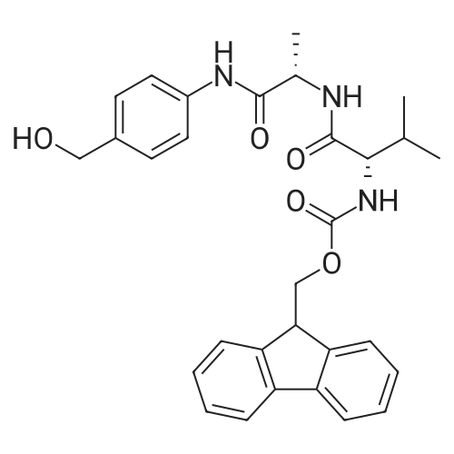 (9H-Fluoren-9-yl)methyl ((S)-1-(((S)-1-((4-(hydroxymethyl)phenyl)amino)-1-oxopropan-2-yl)amino)-3-me