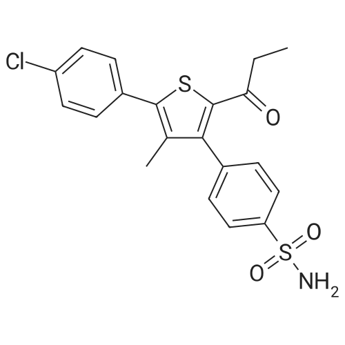 4-(5-(4-Chlorophenyl)-4-methyl-2-propionylthiophen-3-yl)benzenesulfonamide