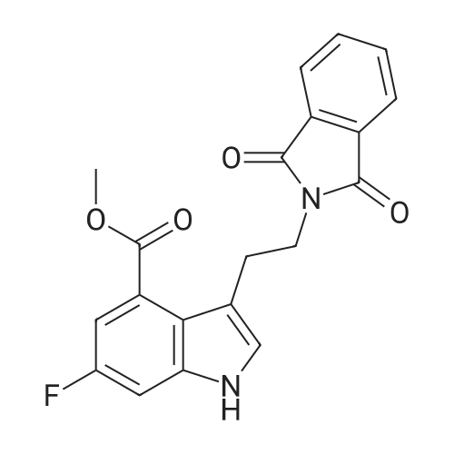 1408282-25-6|Methyl 3-(2-(1,3-dioxoisoindolin-2-yl)ethyl)-6-fluoro-1H-indole-4-carboxylate