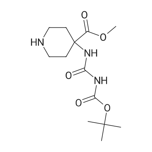 Methyl 4-(3-(tert-butoxycarbonyl)ureido)piperidine-4-carboxylate
