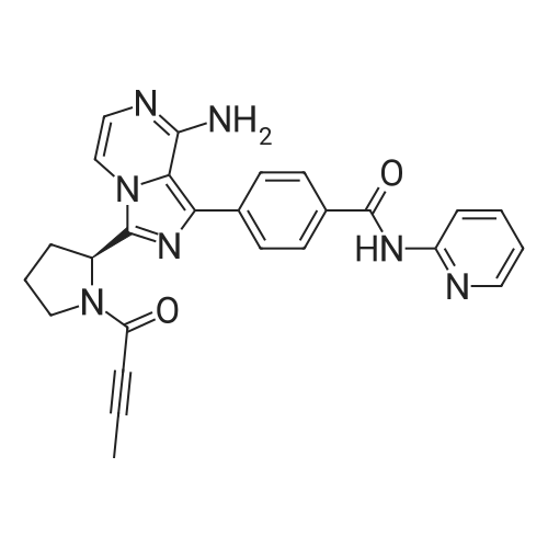 (S)-4-(8-Amino-3-(1-(but-2-ynoyl)pyrrolidin-2-yl)imidazo[1,5-a]pyrazin-1-yl)-N-(pyridin-2-yl)benzami