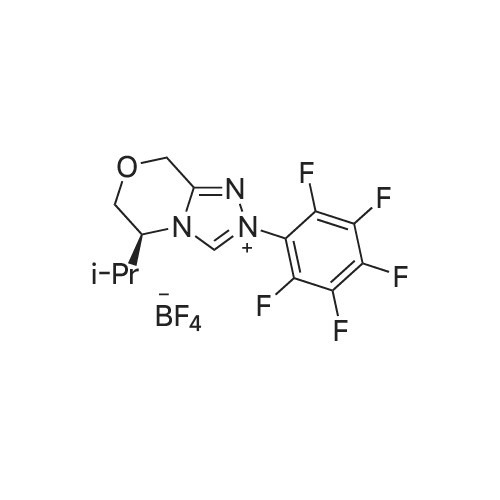 (S)-5-isopropyl-2-(perfluorophenyl)-2,5,6,8-tetrahydro-[1,2,4]triazolo[3,4-c][1,4]oxazin-4-ium tetra