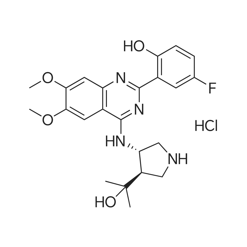 rel-4-Fluoro-2-(4-(((3R,4S)-4-(2-hydroxypropan-2-yl)pyrrolidin-3-yl)amino)-6,7-dimethoxyquinazolin-2